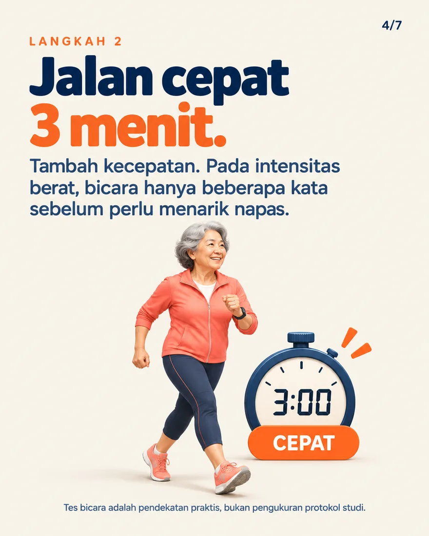 Jalan cepat 3 menit