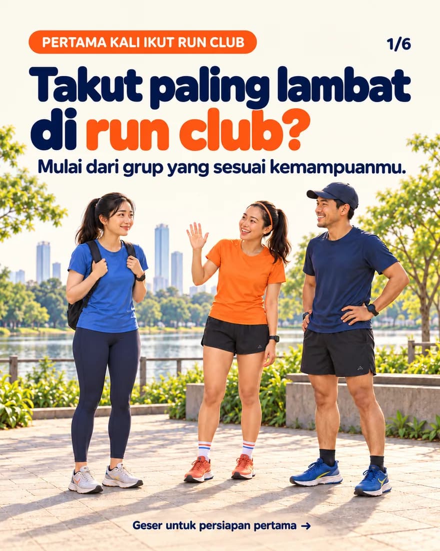 Pelari baru disambut di run club