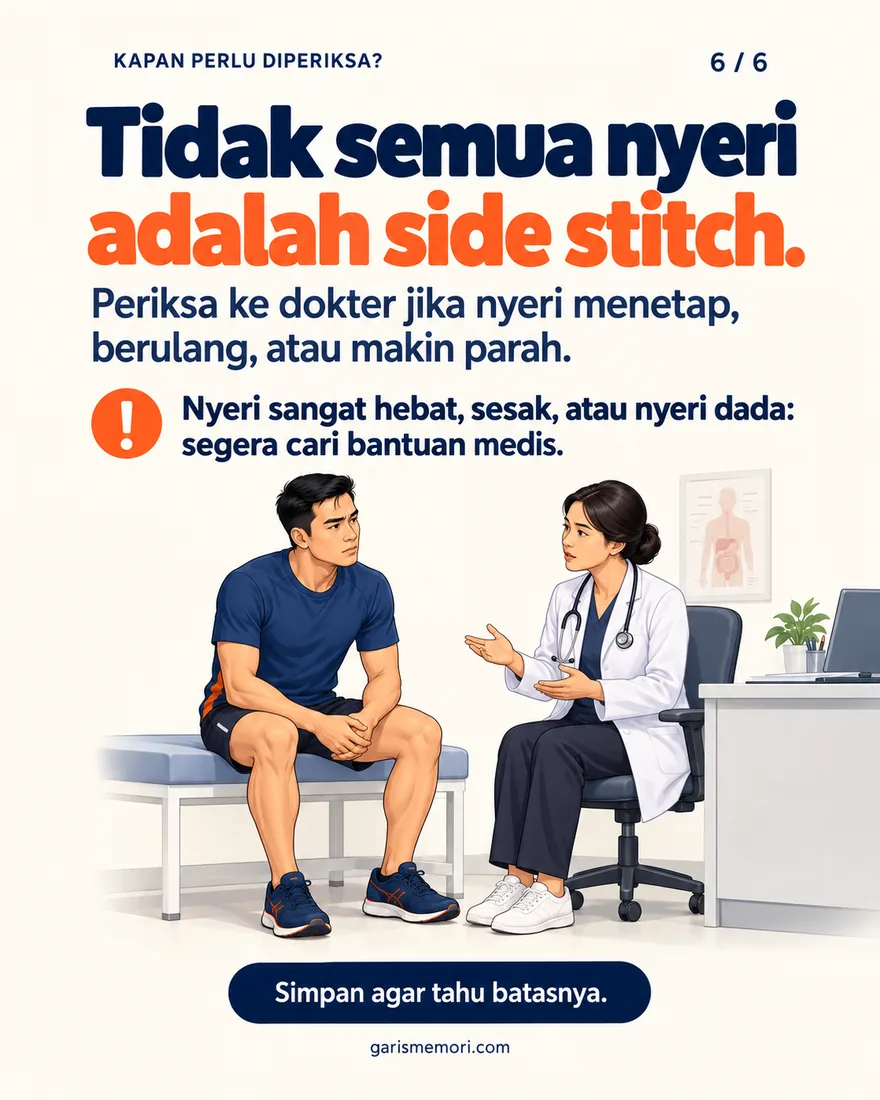 Pelari berkonsultasi dengan dokter
